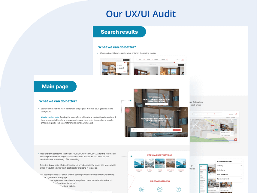 Beispiel für ein UI-UX-Audit