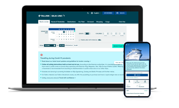 Web-Solution for Booking Cruises
