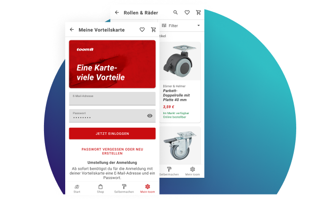 Ecommerce-Web-Seite Bildschirmfoto