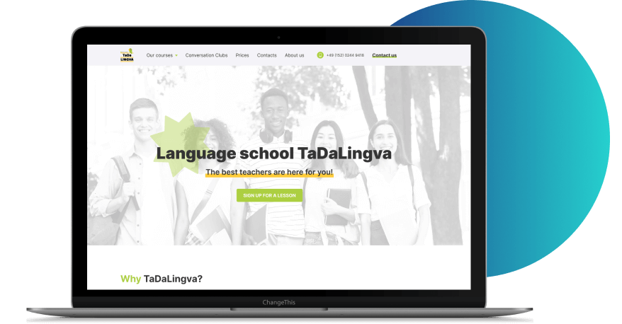 Tada-lingva website