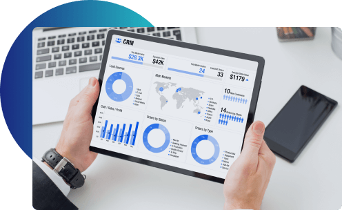 Charts on tablet