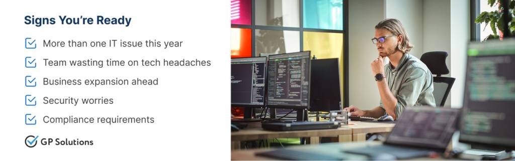 List of signs that a company needs it support